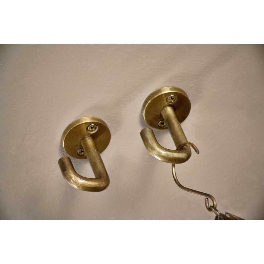 Nkuku Aniko Wall Hooks - Set of 2 - Brass