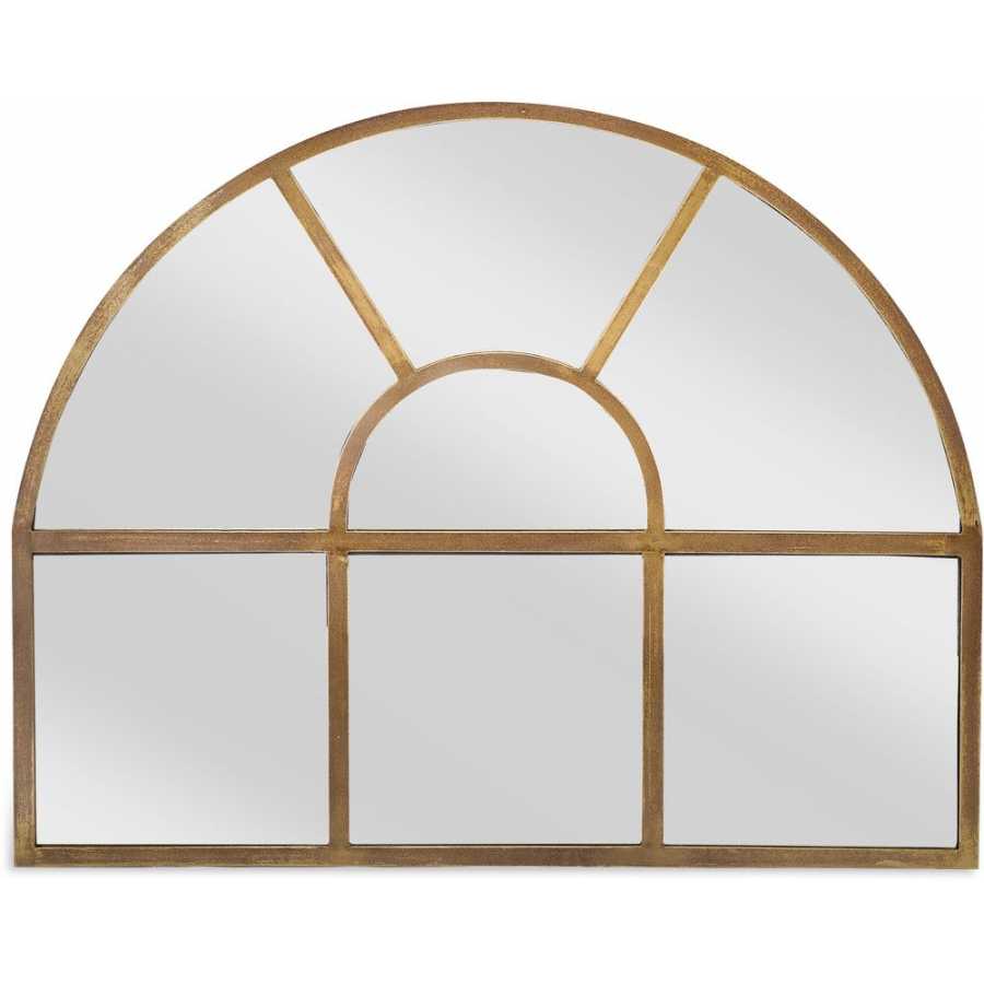 Nkuku Imoma Wall Mirror - Brass