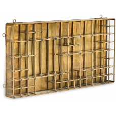 Nkuku Oni Wall Storage - Brass