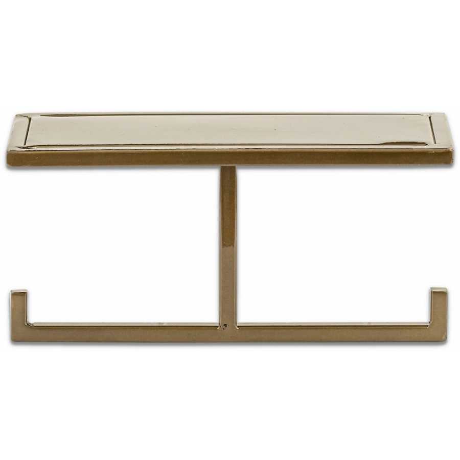 Nkuku Mahi Toilet Roll Holder With Shelf