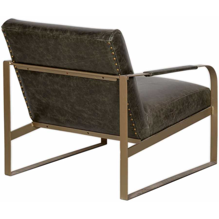 Nkuku Adra Lounge Chair - Moss Green