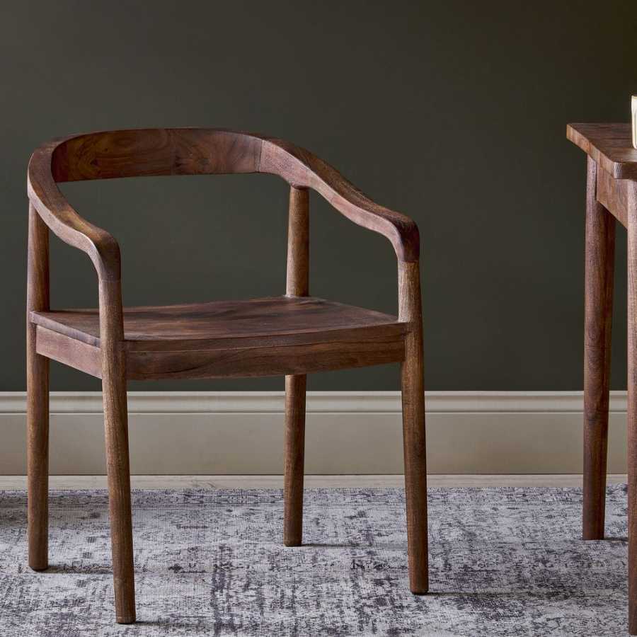 Nkuku Anbu Dining Armchair - Walnut