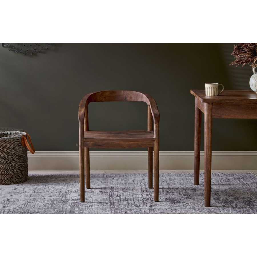 Nkuku Anbu Dining Armchair - Walnut