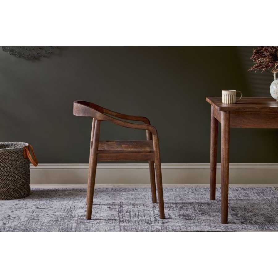 Nkuku Anbu Dining Armchair - Walnut