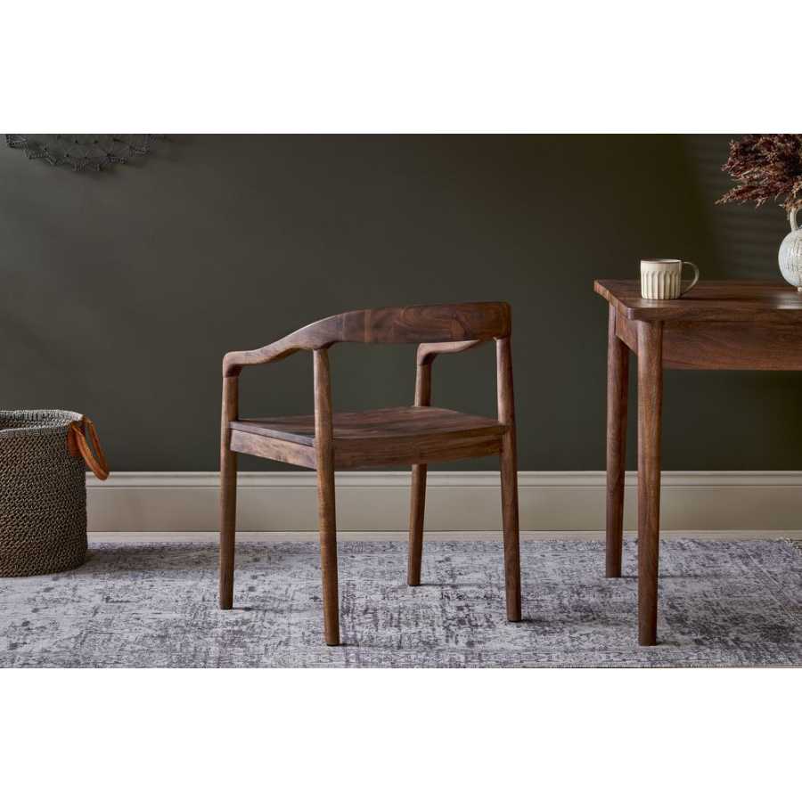 Nkuku Anbu Dining Armchair - Walnut