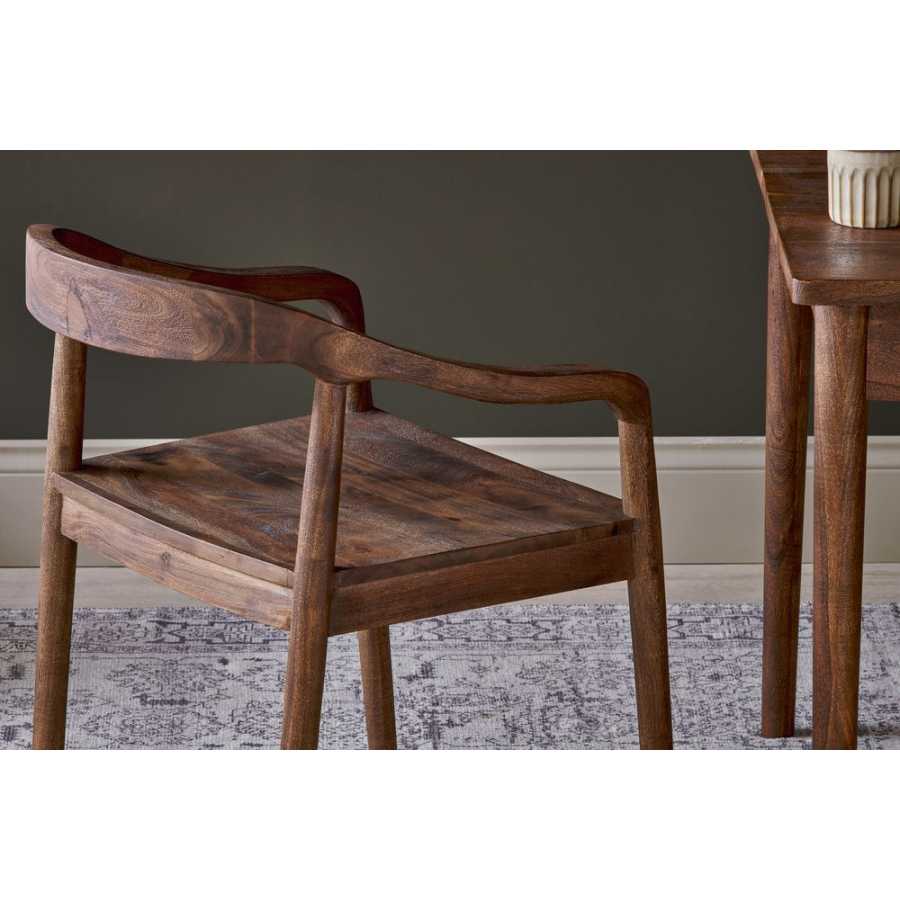 Nkuku Anbu Dining Armchair - Walnut