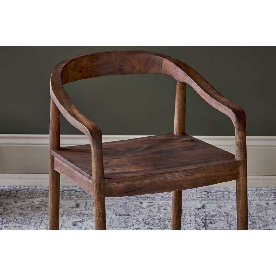 Nkuku Anbu Dining Armchair - Walnut