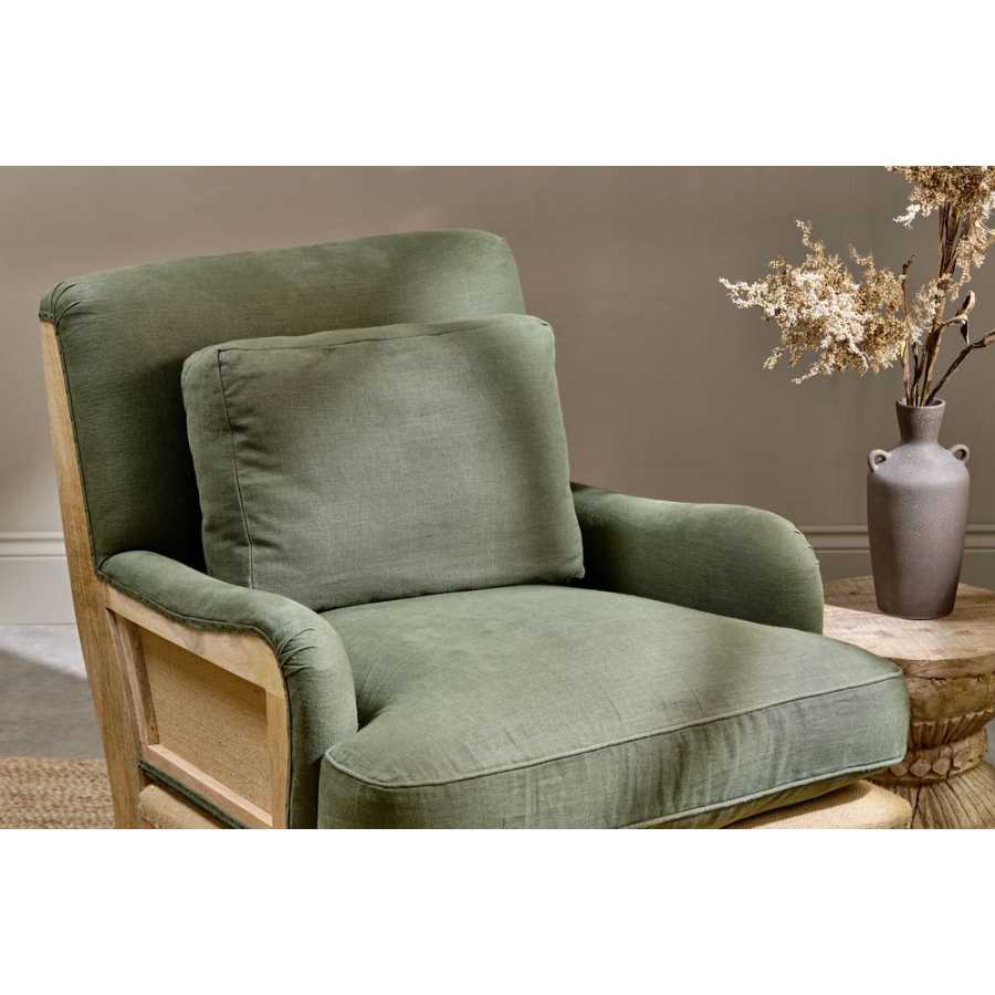 Nkuku Abe Armchair - Olive