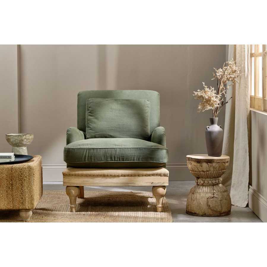 Nkuku Abe Armchair - Olive