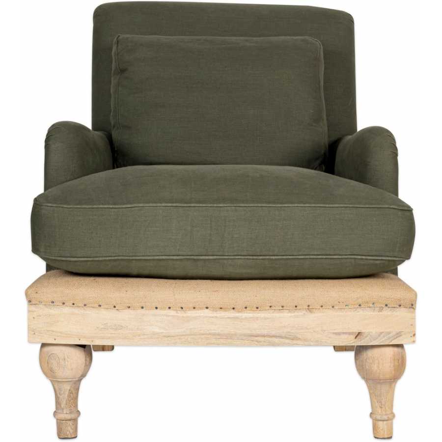 Nkuku Abe Armchair - Olive