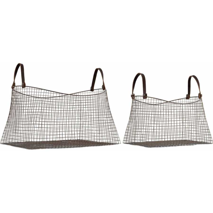 Nkuku Adah Baskets - Set of 2 - Brown