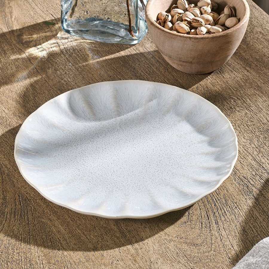 Nkuku Aruvi Plate - Cream - Large