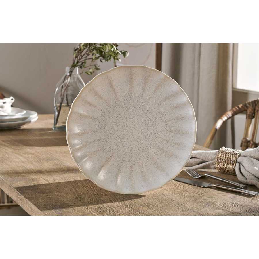 Nkuku Aruvi Plate - Cream - Large