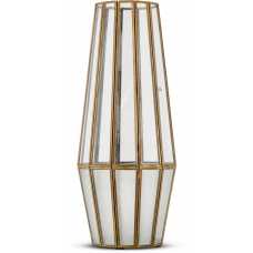 Nkuku Arar Hurricane Lantern - Antique Brass