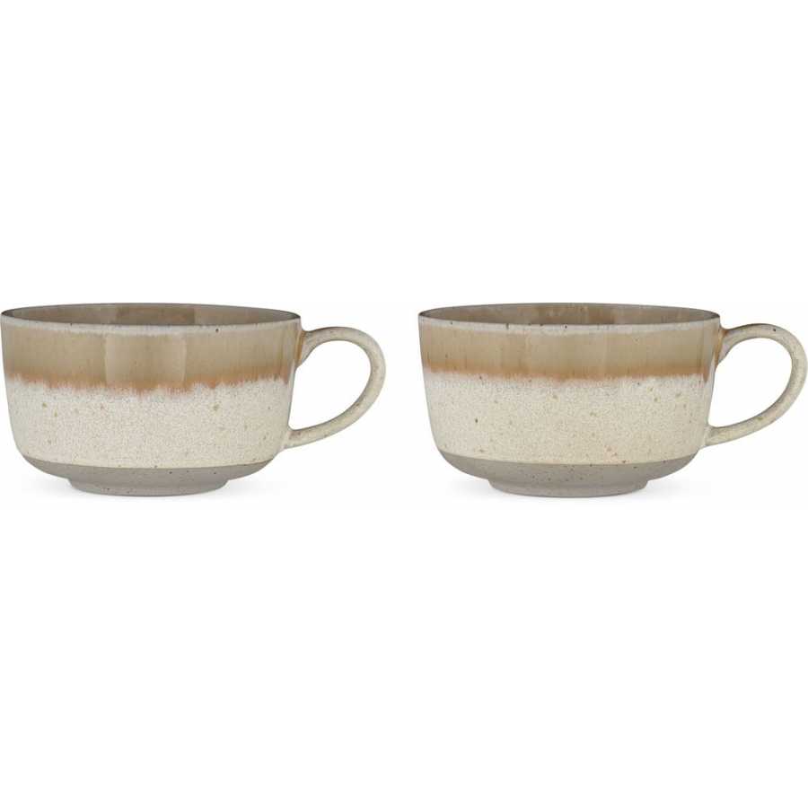 Nkuku Arici Mugs - Set of 2 - Sand - Large