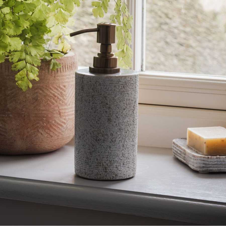 Nkuku Asana Soap Dispenser - Brown