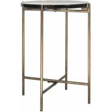 Nkuku Aluva Side Table - Antique Brass