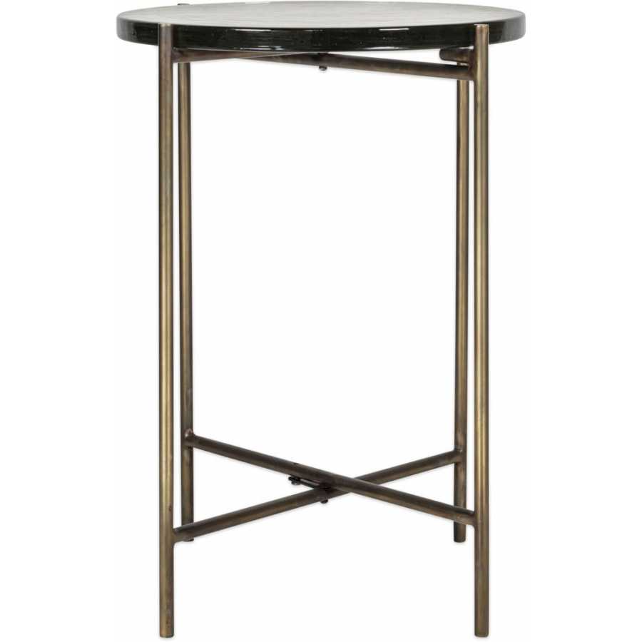 Nkuku Aluva Side Table - Antique Brass