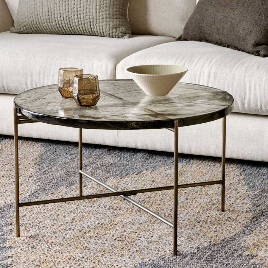 Nkuku Aluva Coffee Table - Antique Brass