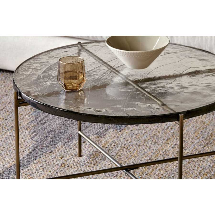 Nkuku Aluva Coffee Table - Antique Brass