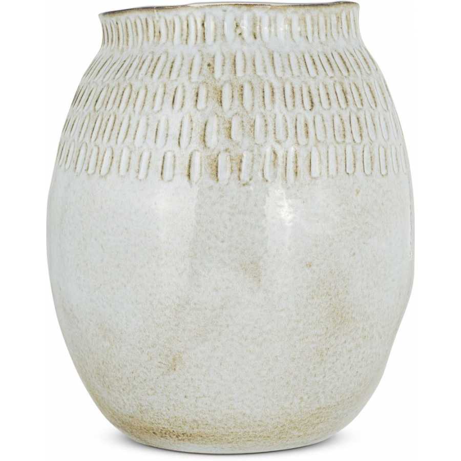 Nkuku Anjuna Vase - White - Small