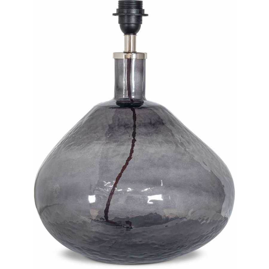 Nkuku Baba Wide Table Lamp Base - Smoke - Large