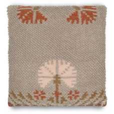 Nkuku Bagru Square Cushion Cover - Soft Grey