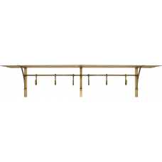 Nkuku Basti Wall Shelf - Antique Brass