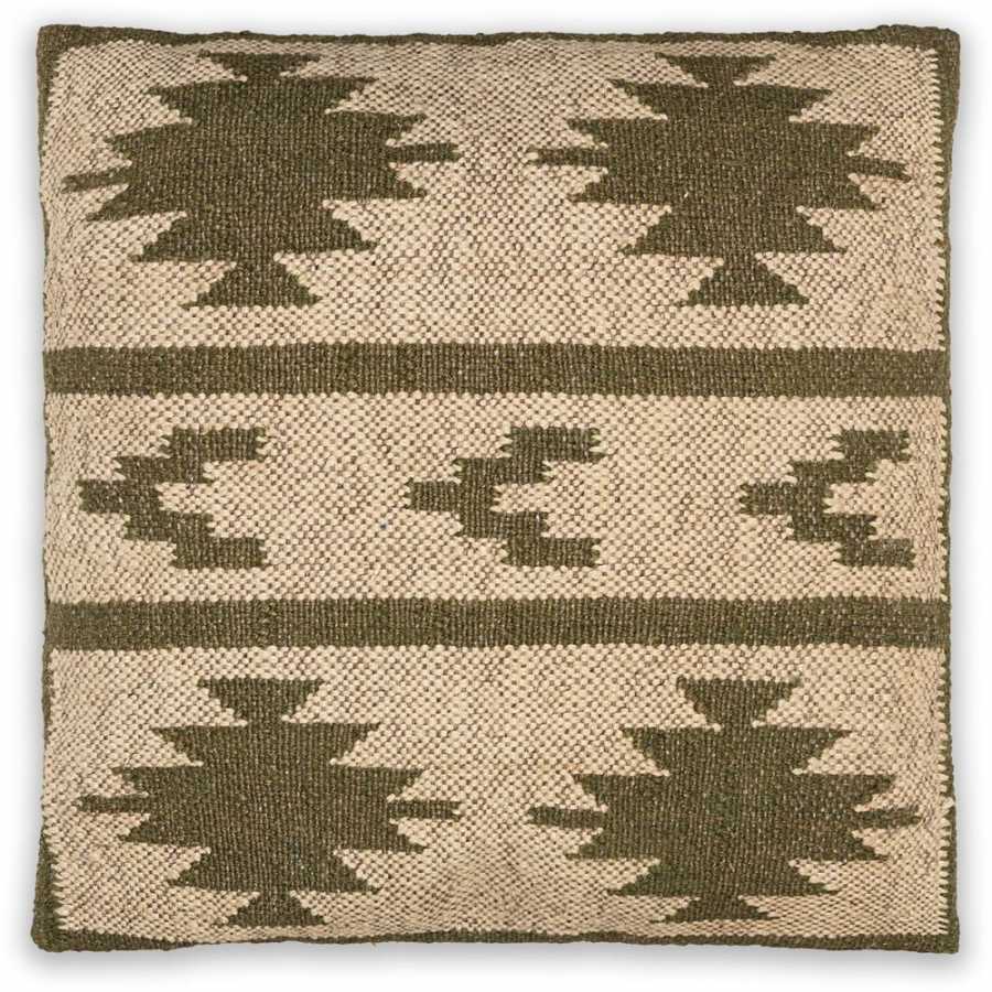 Nkuku Bhumi Cushion Cover - Khaki Green