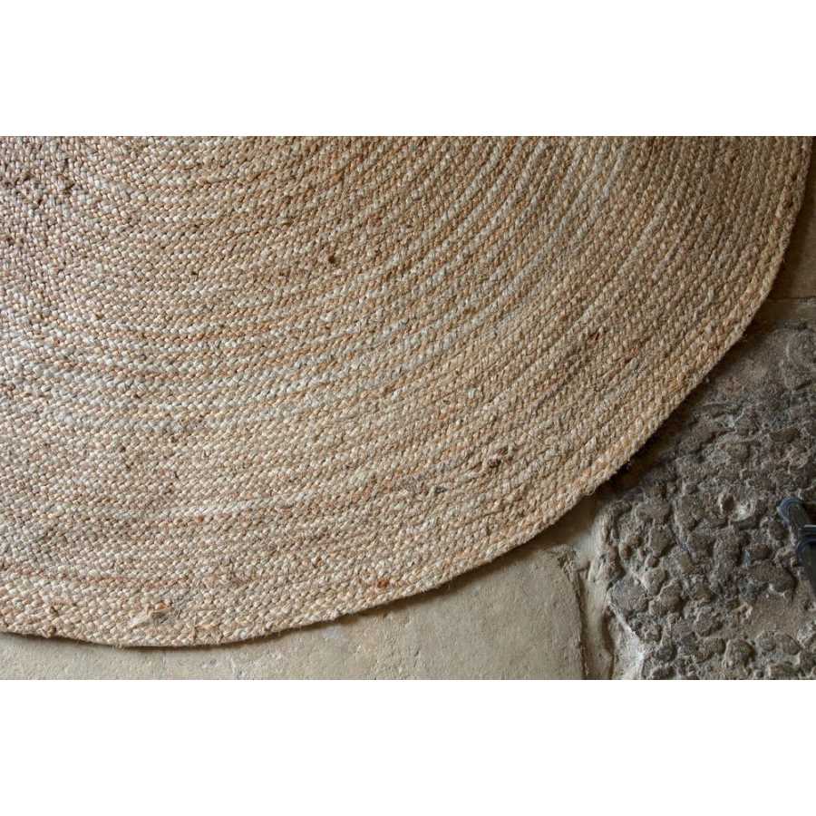 Nkuku Braided Round Rug - Natural