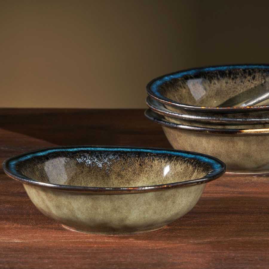 Nkuku Cali Bowl - Earth Blue