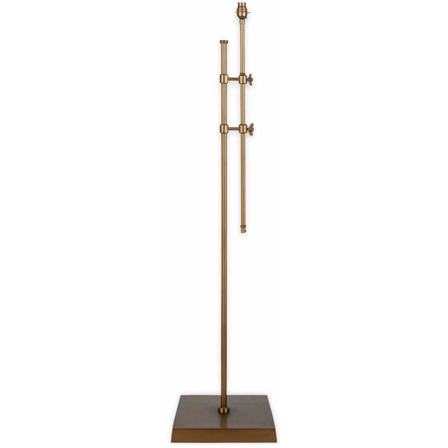 Nkuku Chintala Floor Lamp Base - Antique Brass