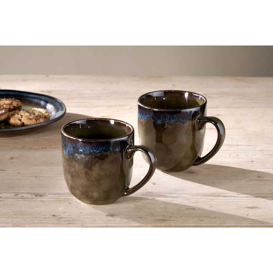 Nkuku Cali Mugs - Set of 2 - Earth Blue