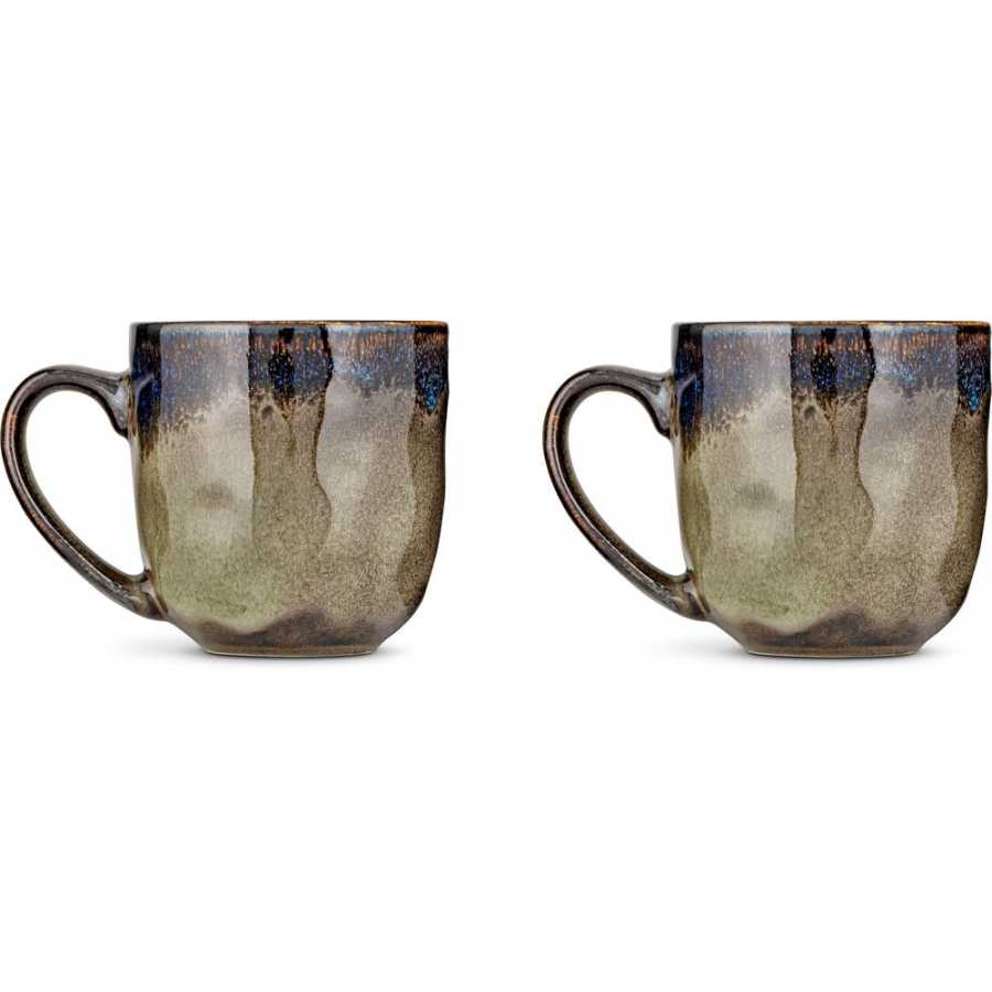 Nkuku Cali Mugs - Set of 2 - Earth Blue