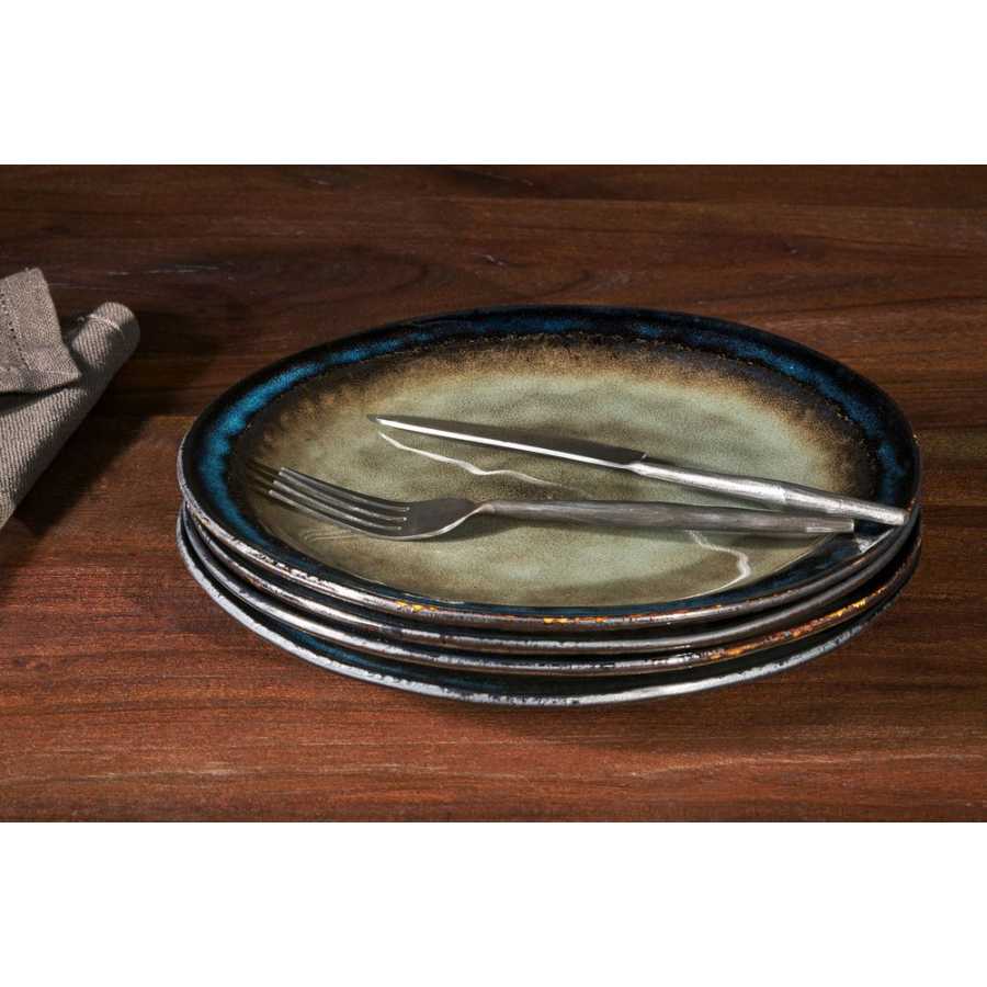 Nkuku Cali Plate - Earth Blue - Large