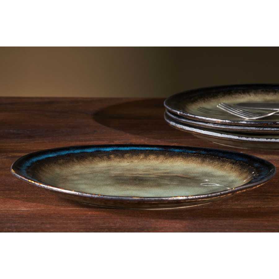 Nkuku Cali Plate - Earth Blue - Large