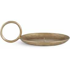 Nkuku Dimali Candle Holder - Antique Brass