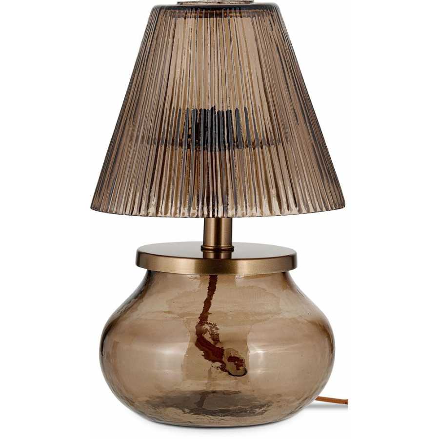 Nkuku Dimalai Table Lamp - Brown Smoke