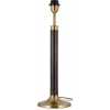 Nkuku Digha Table Lamp Base - Dark Stain & Antique Brass