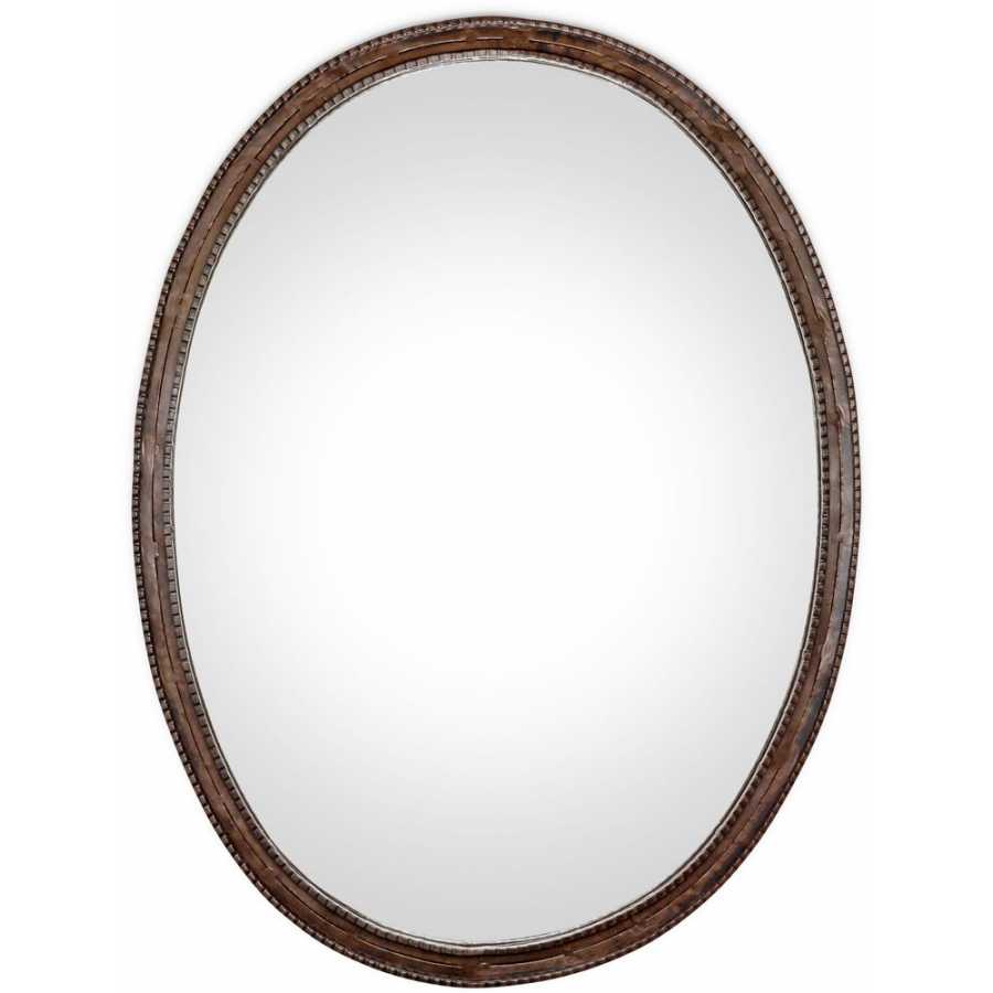 Nkuku Drishti Wall Mirror - Antique Black - Large