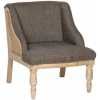 Nkuku Elbu Armchair - Jacquard Charcoal