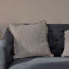 Nkuku Gili Square Cushion Cover - Dark Green & Natural