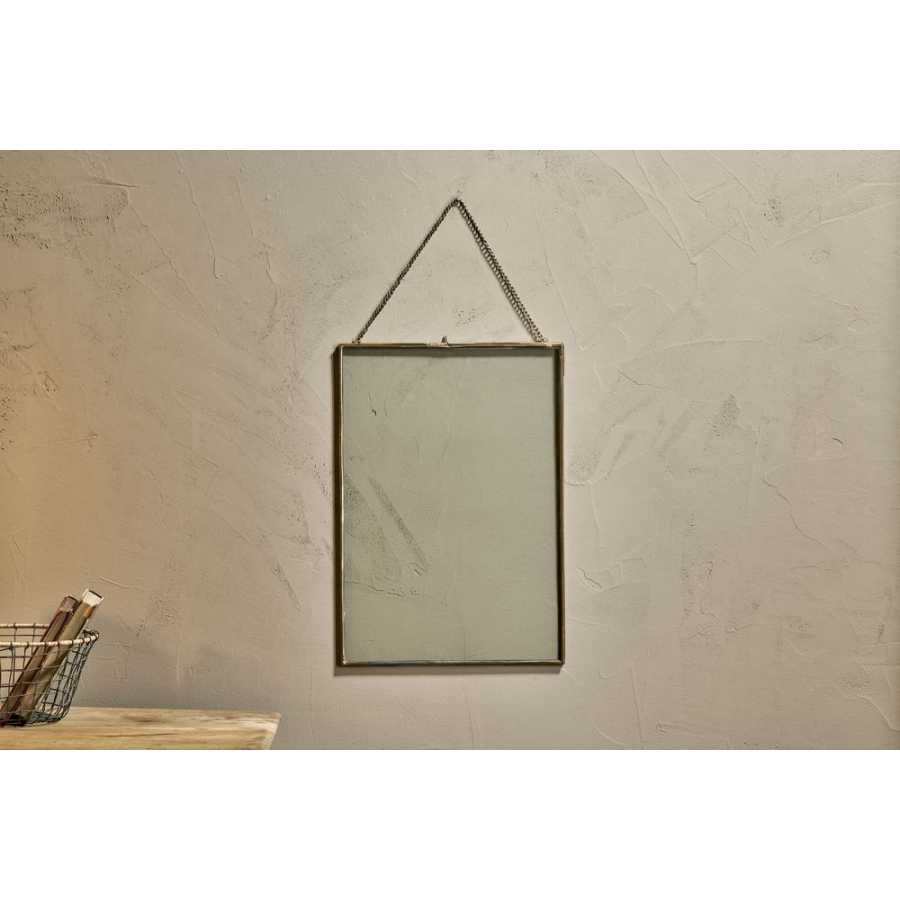 Nkuku Kiko Rectangular Xl Wall Frame - Antique Brass - Small