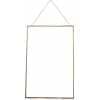 Nkuku Kiko Rectangular Xl Wall Frame - Antique Brass