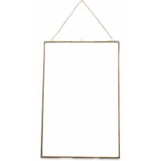 Nkuku Kiko Rectangular Xl Wall Frame - Antique Brass