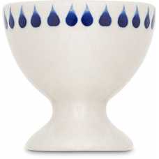 Nkuku Indigo Drop Egg Cups - Set of 2 - Cream & Indigo