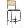 Nkuku Iswa Bar Chair - Aged Black