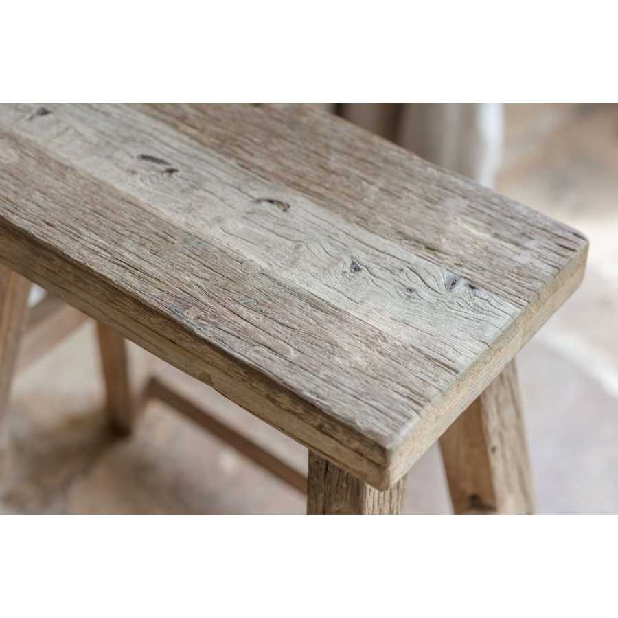 Nkuku Ibo Side Table & Low Stool - Natural