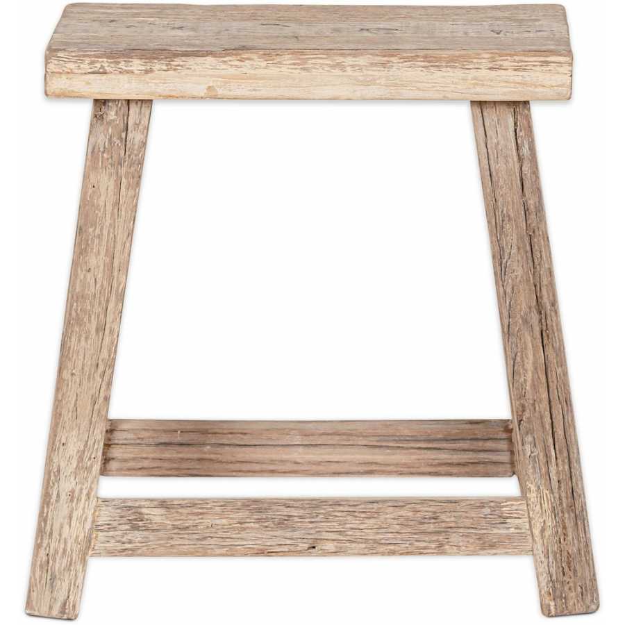 Nkuku Ibo Side Table & Low Stool - Natural