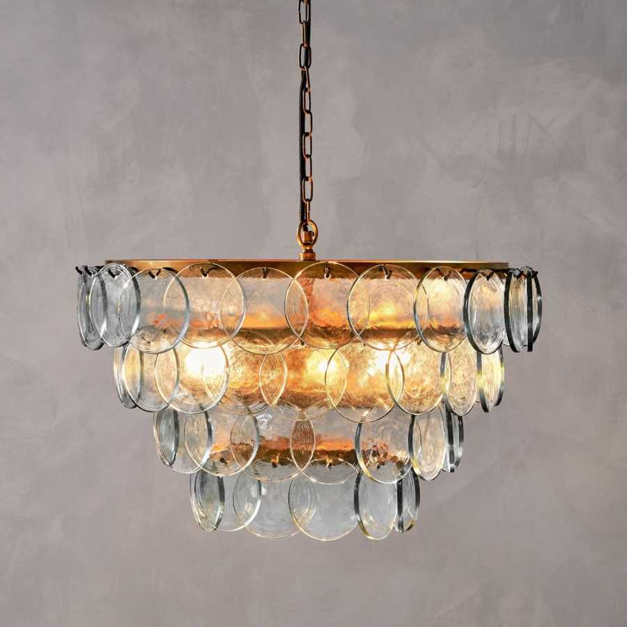 Nkuku Kagitha Chandelier - Antique Brass